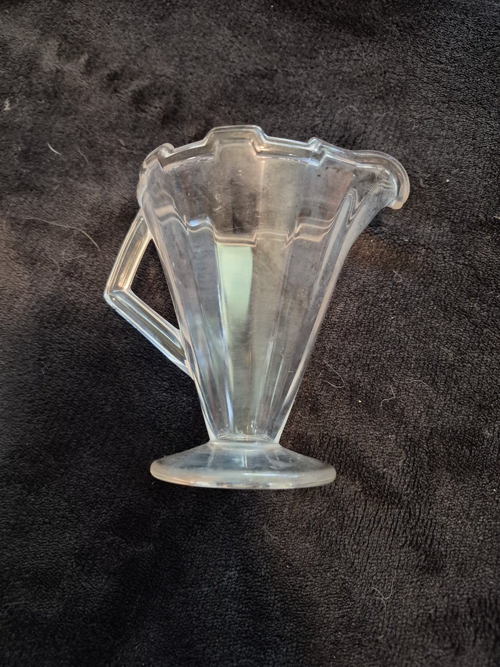 ​Vintage Cut Crystal Creamer / Small Syrup Pitcher